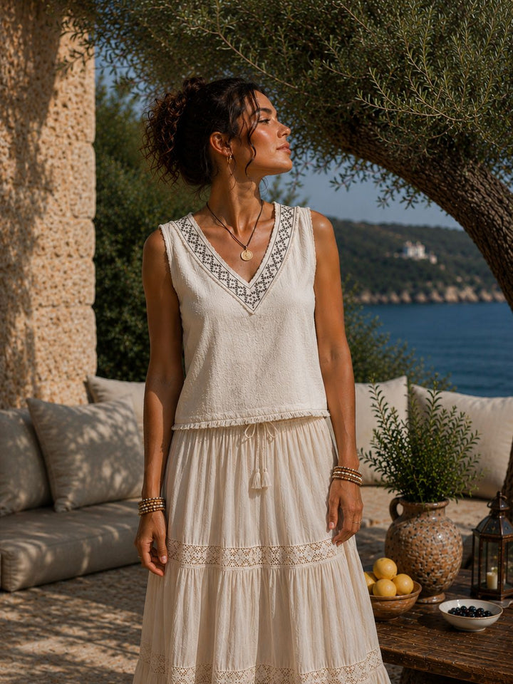 FLORENTINE TOP - CREAM
