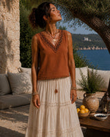 FLORENTINE TOP - LIGHT RUST