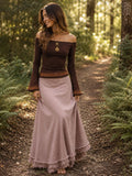 NUVIA TOP - BRUN MARRON