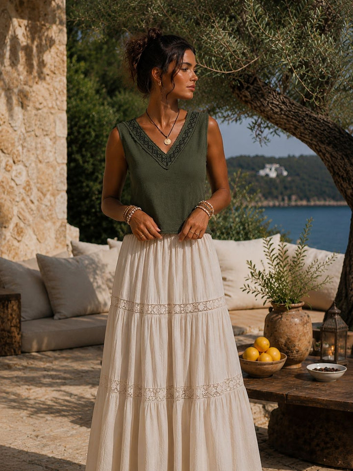 FLORENTINE TOP - GREEN
