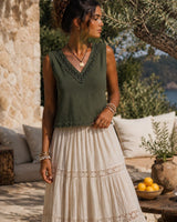 FLORENTINE TOP - GREEN