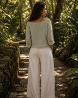 ORGANIC COTTON SWEATER - GREEN