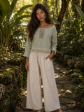 ORGANIC COTTON SWEATER - GREEN