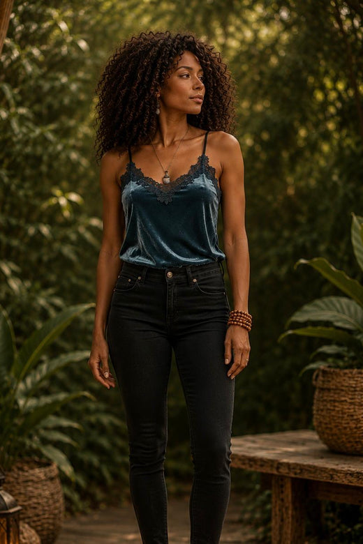 AMBIENCE VELVET TANK TOP