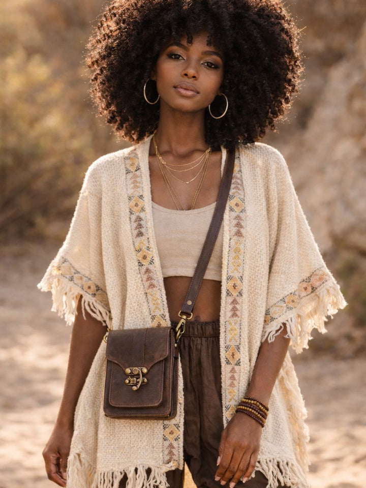 VINTAGE HIP BAG - DARK BROWN