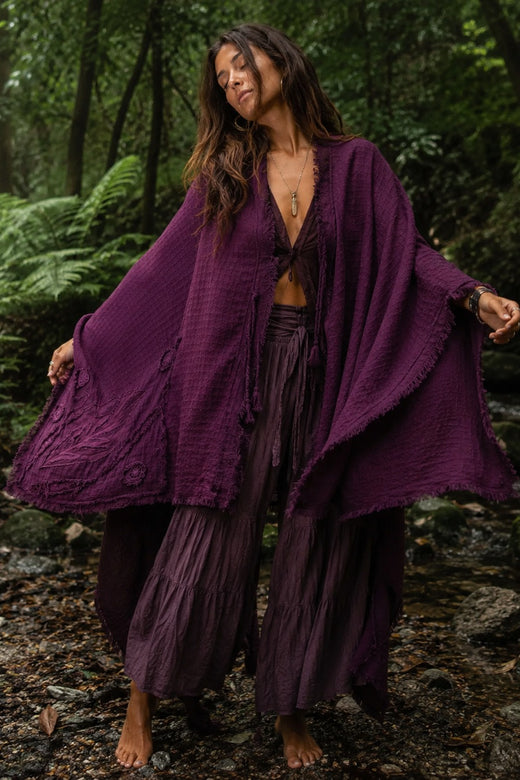 NOMADIC PONCHO - PURPLE