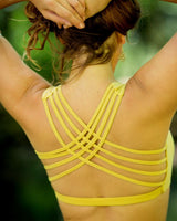 BAMBOO BRA - Om Print Yellow