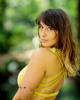 BAMBOO BRA - Om Print Yellow