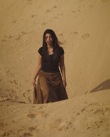 BOHEME PATH SKIRT - KHAKI