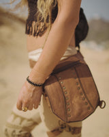 EQUESTRIAN GENUINE LEATHER LEG POCKET BELT