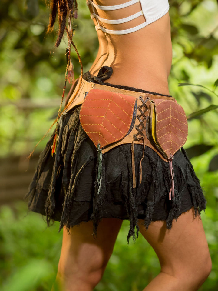Leaf 3 Pockets Belt - Multicolor