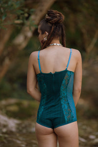 SACRED GEOMETRY BODY SUIT - TURQUOISE