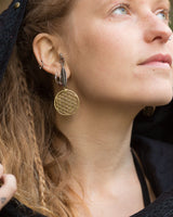 FLOWER OF LIFE EARRINGS - BRASS