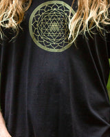 SRI YANTRA HATHA T-SHIRT - BLACK