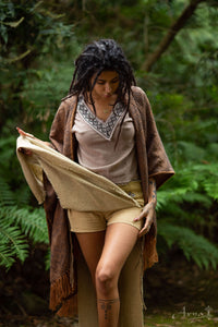 DAENERYS NATURAL COTTON SKIRT - Tan