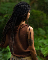 FLORENTINE TOP - BROWN