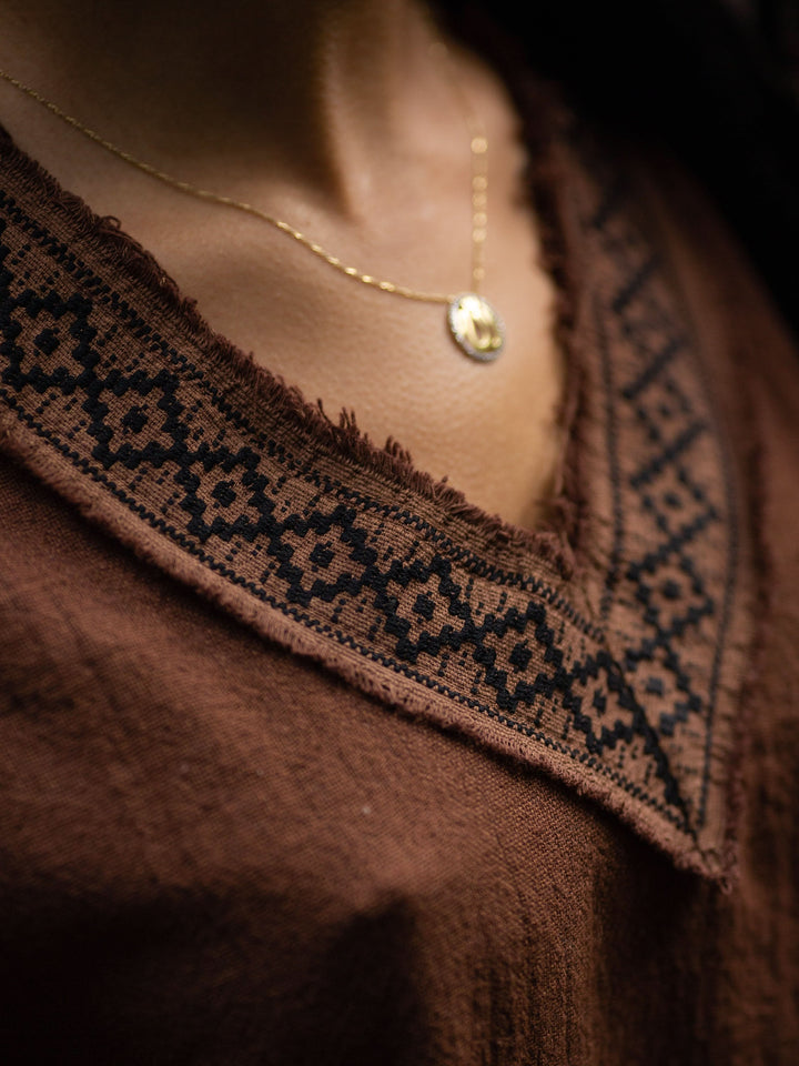 FLORENTINE TOP - BROWN