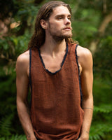 TAURUS TANK TOP - MAN - RUST