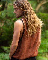 TAURUS TANK TOP - MAN - RUST