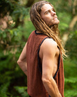TAURUS TANK TOP - MAN - RUST