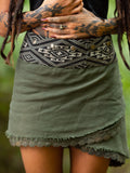 SHAMANIC EARTH SKIRT - GREEN