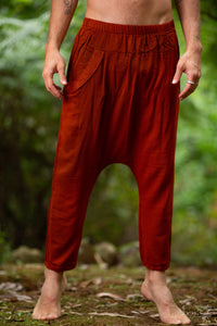 Bedouin Harem Pants for Men - Rust