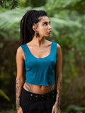 Gypsy Cropped Top - Light Blue