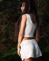 GYPSY CROPPED TOP - CREAMY WHITE