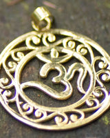 OM PENDANT - BRASS