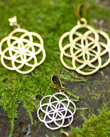 SEED OF LIFE PENDANT - BRASS