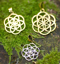 SEED OF LIFE PENDANT - BRASS