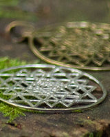 SRI YANTRA PENDANT SACRED GEOMETRY PENDANT - SILVER
