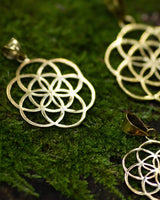 SEED OF LIFE PENDANT - BRASS