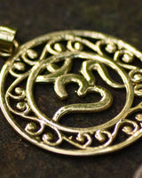 OM PENDANT - BRASS