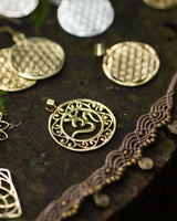 OM PENDANT - BRASS