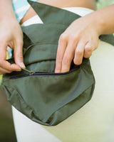 VEGAN COTTON POCKET BELT - GREEN