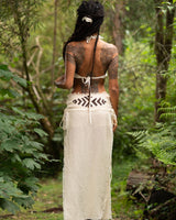 DAENERYS NATURAL COTTON SKIRT - CREAM