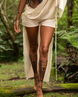 DAENERYS NATURAL COTTON SKIRT - CREAM