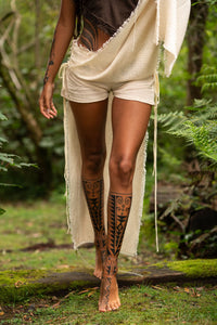 DAENERYS NATURAL COTTON SKIRT - Cream