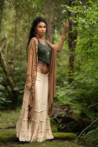 KAHILI TOP - DARK GREEN