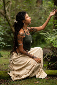 KAHILI TOP - DARK GREEN