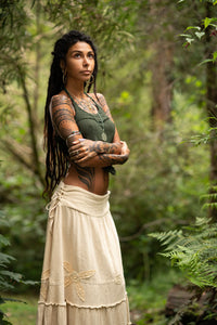 KAHILI TOP - DARK GREEN