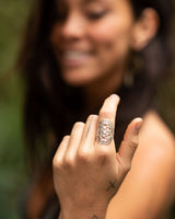 BOHEMIAN SEED OF LIFE RING - SILVER