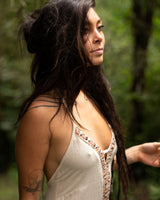 ALUNA BOHO DRESS - CREAM