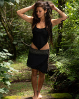 SHAMANIC EARTH SKIRT - BLACK