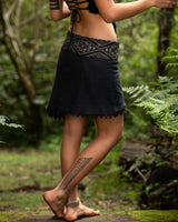 SHAMANIC EARTH SKIRT - BLACK