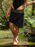 SHAMANIC EARTH SKIRT - BLACK