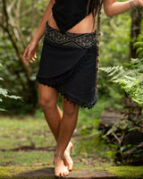 SHAMANIC EARTH SKIRT - BLACK