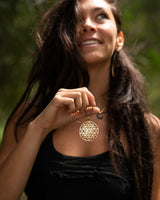 SRI YANTRA PENDANT SACRED GEOMETRY PENDANT - BRASS