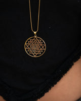SRI YANTRA PENDANT SACRED GEOMETRY PENDANT - BRASS
